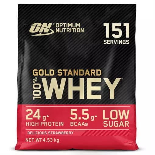 Optimum Nutrition Gold Standard 100% Whey 4.54kg 4.54kg / Delicious Strawberry Whey Protein