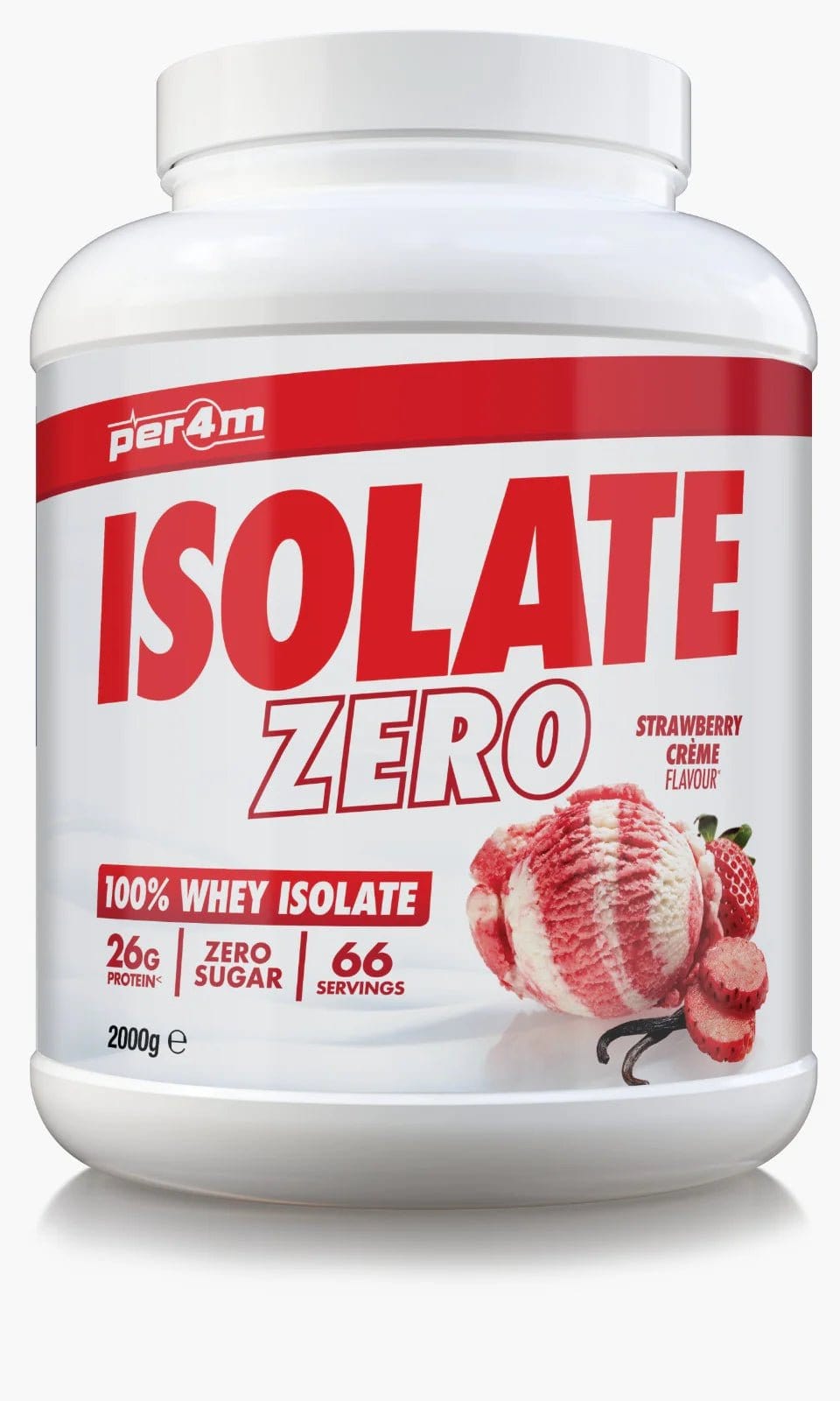 Per4m Per4m Isolate Zero 2kg 2010 grams / Strawberry Whey Protein Isolate