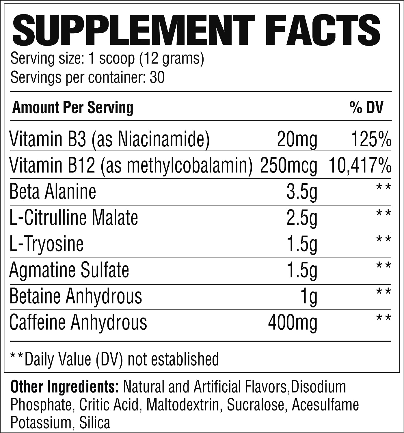 RAW NutritionPre ExtremeHigh Stim Pre-WorkoutRED SUPPS