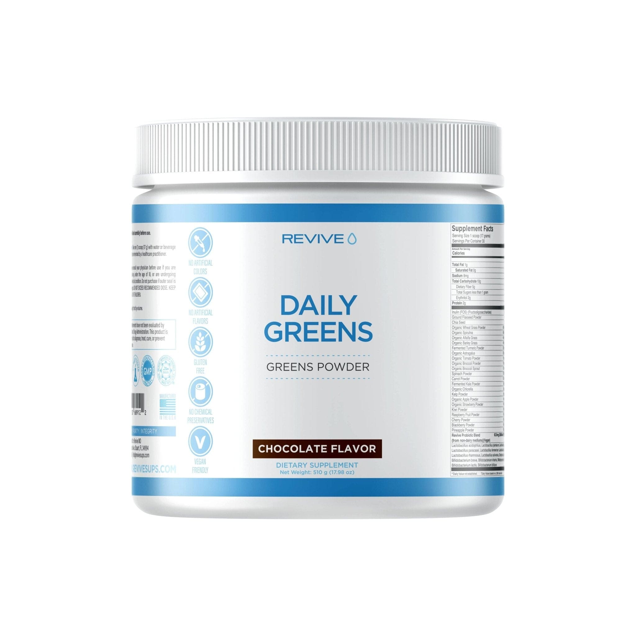 REVIVE MD Daily Greens Powder 30 servings / Chocolate Greens