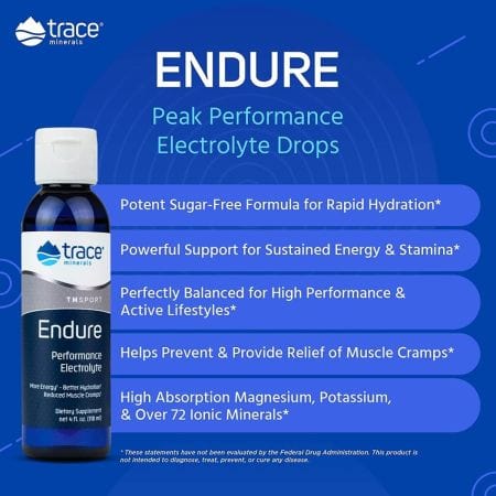 Trace Minerals Endure Performance Electrolyte 118 ml. Electrolytes